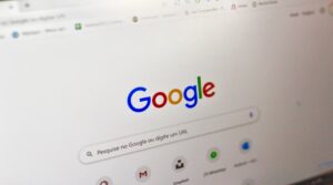A screenshot of the Google Search Engine 
