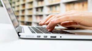 A copywriter conducting providing a content writing service for an SEO project.